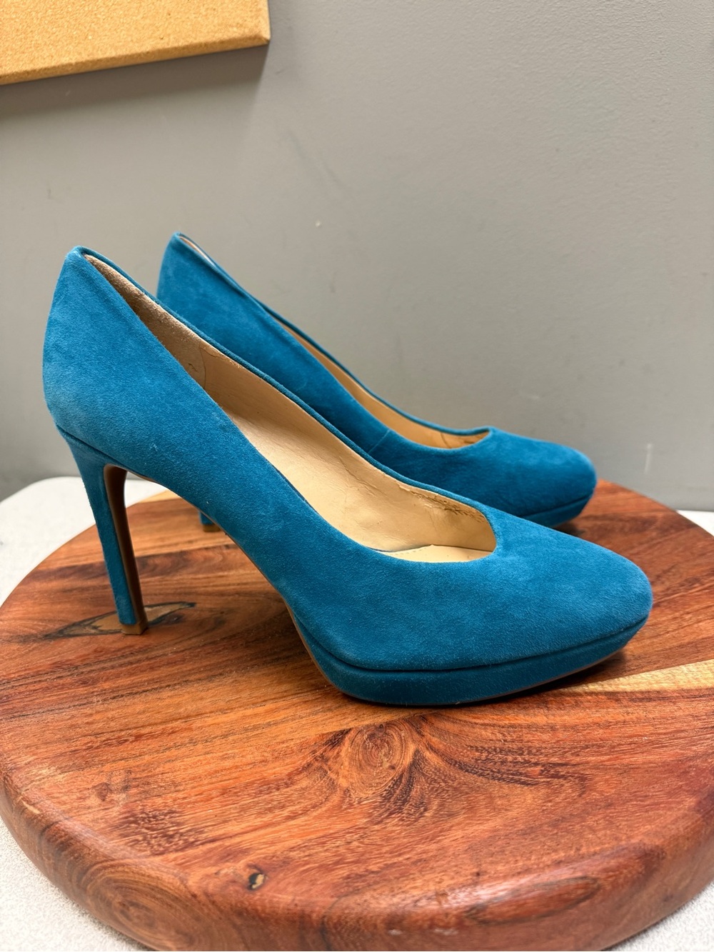 Gianni Bini Teal Suede High Heel Pumps